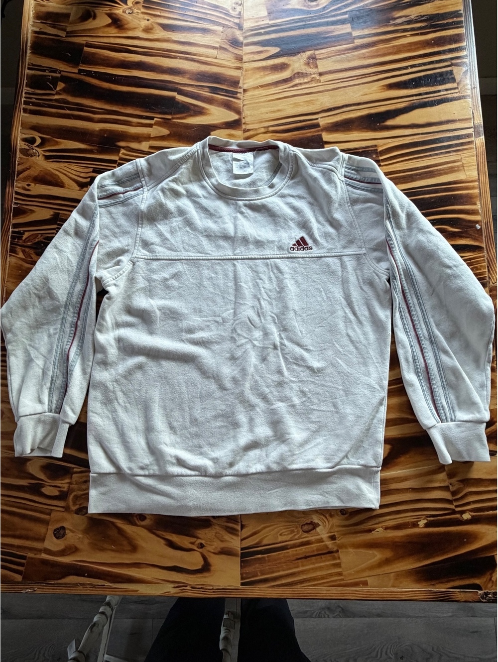 Adidas white crewneck sweatshirt